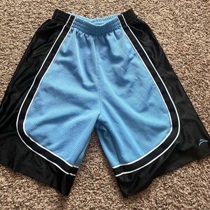 Dynamic Blue and Black Athletic Shorts for Men